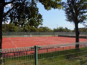 東沖緑地内にあるテニスコートです。
