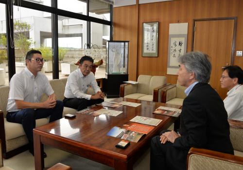 レノファ河村社長と藤田市長