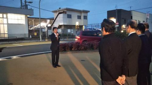 小野田駅前広場街灯及びイルミネーション点灯式