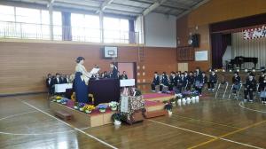 卒業証書授与式（有帆小学校）