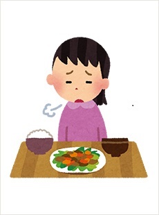 小食の人のイラストです