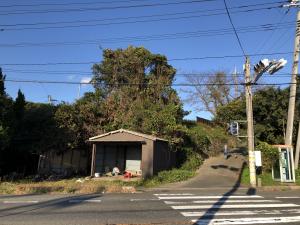 津布田小学校付近の横断歩道の写真です