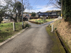 山野井八幡宮から県道225号線に合流する手前の写真です。