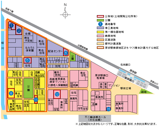 駅南位置図