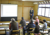 旦西自治会館で開催した意見交換会