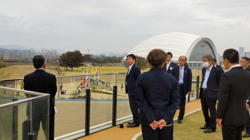 北長瀬未来ふれあい総合公園視察