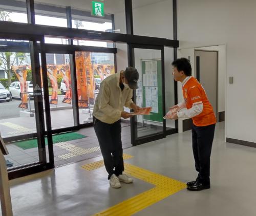 ロビーでのPR