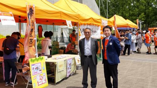 屋外ブース前