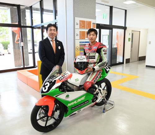 大田選手と記念写真