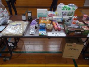 防災備品展示