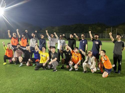 決意表明の記念写真