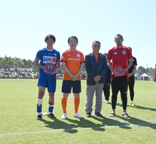 優秀選手と記念写真