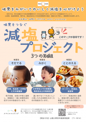 味覚をつなぐポスターの画像です。