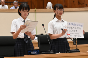 高千帆中生徒発表