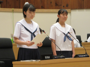 厚陽中の発表