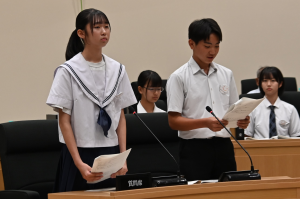埴生中代表発表